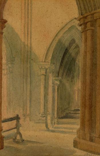 Corner of Lichfield Cathedral  1948
