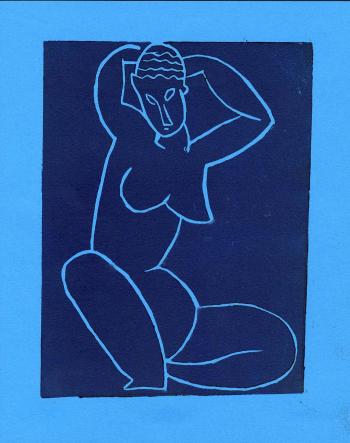 after, Caryatid, 1913-14, by Modigliani