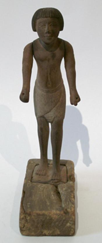 Egyptian Wood Standing Male Figure