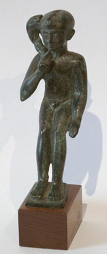 Egyptian Bronze Figure of Horus