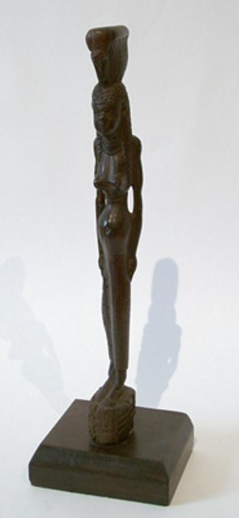 Egyptian Wood Standing Female Figure